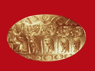 Signet ring, from Tiryns